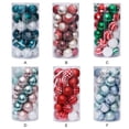 thumbnail image 1 of PENGXAING Multi-color Plastic Shatterproof Christmas Ball Ornaments  30 Count (2.36”), 1 of 4