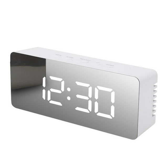Réveil à DEL Numérique Usb, Réveil, Horloge, Fonction d'Été, Interrupteur, Spiegel