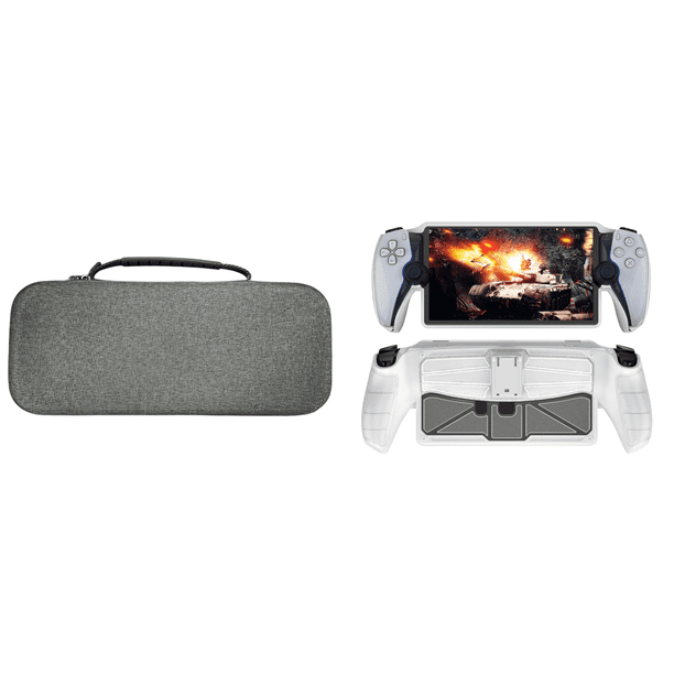 Estuche Rígido A Prueba Golpes Con Bolsillo Malla para Portal PS5