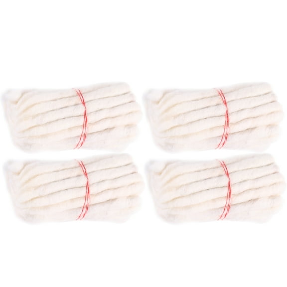 UPOUART Thick Wicks for Oil Lamps Cotton 4Pcs