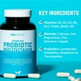 thumbnail image 3 of GoBiotix Probiotic Multivitamin for Women & Men, Immune & Digestive Support, Gluten-Free, 90 Capsules, 3 of 9