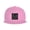 Pink, variant on Flat Bill Snapback Hats for Men Women Black Snakeskin Hip Hop Style Plain Baseball Cap Gray