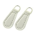thumbnail image 2 of balikha 2Pcs Zipper Pulls Pull Tabs PU Leather Pull Straps Replacement Pullers Zipper Parts for Jacket Clothing Backpacks Accessories White, 2 of 9