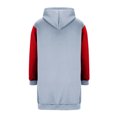 thumbnail image 5 of Yourumao Zip up Hoodie for Women Color Block Hooded Long Jackets Raglan Long Sleeve Jackets Soft Cozy Casual Fall Overcoats with Pockets, 5 of 6