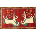 thumbnail image 1 of Ahgly Company Machine Washable Indoor Rectangle Traditional Tiger Orange Brown Area Rugs, 7' x 10', 1 of 7