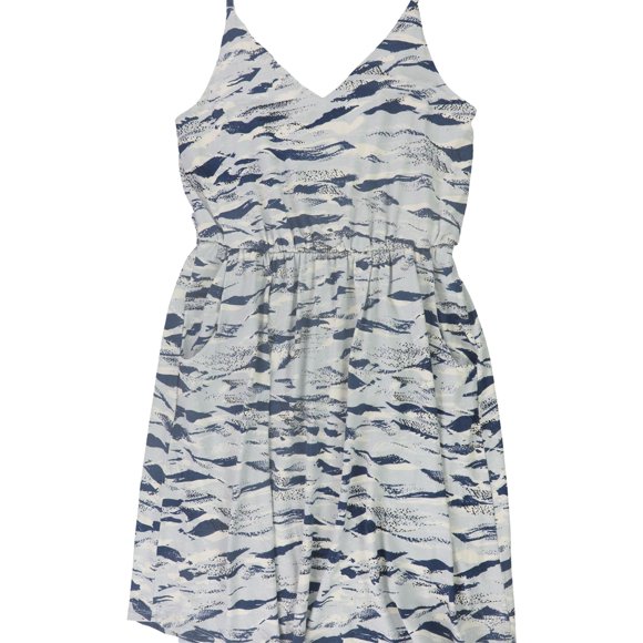 A-Line Robe A-Line pour Femmes, Bleu, Moyen