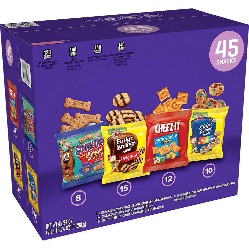 Keebler Cookies And Crackers Variety Pack, 1 Ounce (45 Pack) Walmart