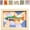 Color-5, variant on DIY Kinusaiga Fabric Art Kit with Frame & Tools, No Sew | Fabric Mosaic Wall Art Craft Set for Adults, Traditional Textile Art Hobby, Relaxing Handmade Craft Project
