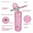 thumbnail image 5 of "Kit De Aerógrafo Multiuso Inalámbrico Compresor Recargable Rosa ", 5 of 5