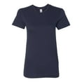 thumbnail image 1 of Tee-Shirt en Jersey Fin pour Femmes, G, Marine, 1 of 5