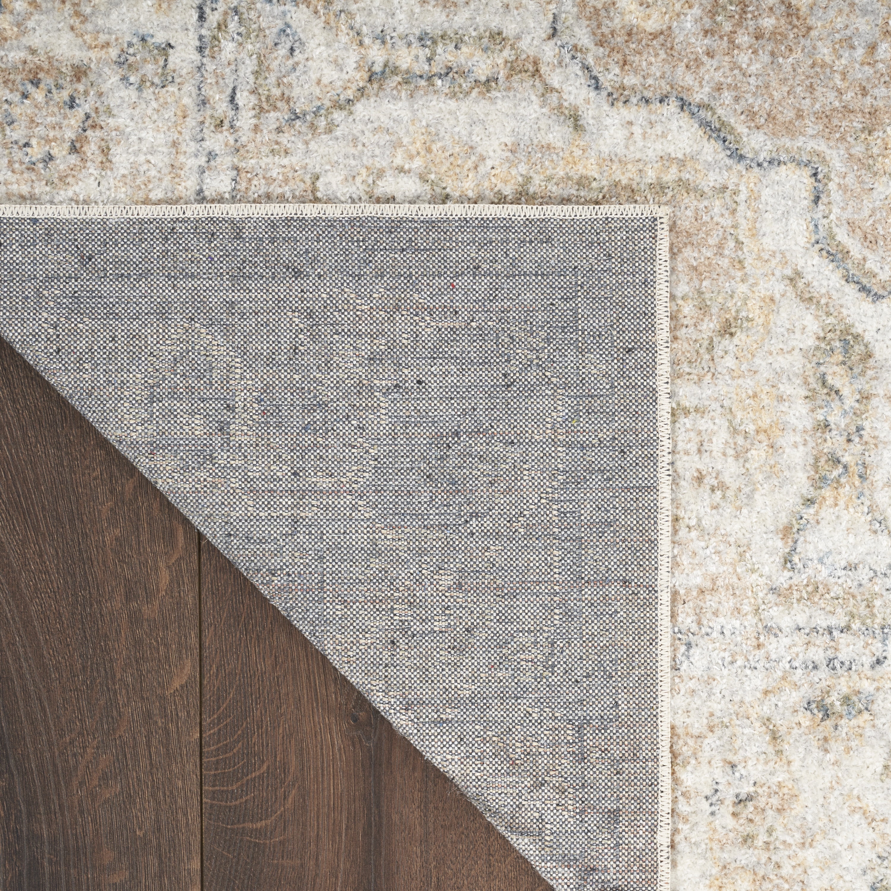Nourison Astra Machine Washable Persian Beige 6'7" x 9' Area Rug (7x9)