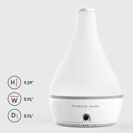 Sharper Image - AROMA 2 Ultrasonic Humidifier with Aromatherapy - White