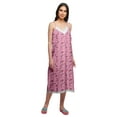 thumbnail image 3 of Moomaya WoMen's Printed Spaghetti Strap Nightdress Knee Length Sleepwear Gown, 3 of 6