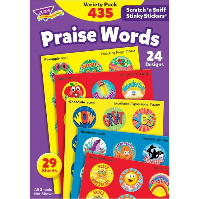 Stickers Puants Pack Variété, 435 par Pack, 2 Packs