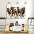 thumbnail image 2 of Horse Oil Painting Wild Horse Canvas Art Framed Horse Picture Wall Art For Livingroom Bedroom Office, 2 of 6
