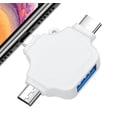 thumbnail image 1 of Lector de tarjetas Micro SD 4 en 1 para Iphone/ipad/android/mac, 1 of 3