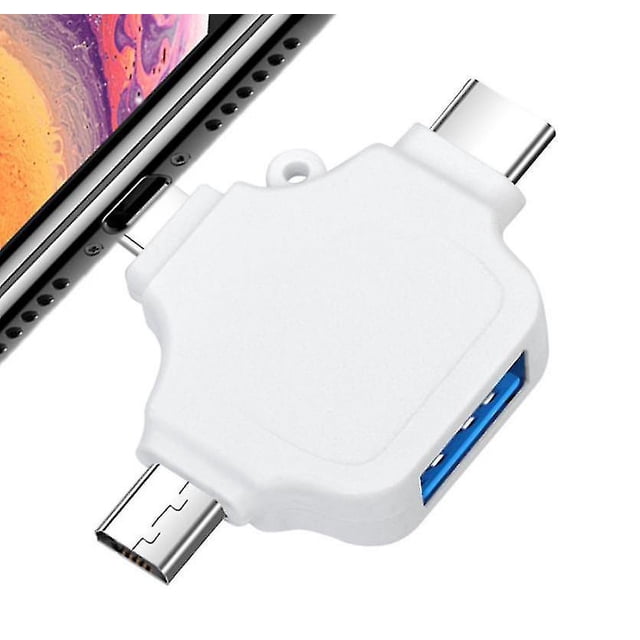 Lector de tarjetas Micro SD 4 en 1 para Iphone/ipad/android/mac