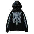 thumbnail image 1 of WILLBEST Sudaderas con Capucha y Sudaderas para Hombre, Diseño Punk Oscuro, Chaqueta con Capucha De Manga Larga y Esqueleto para Uso Informal Grande, 1 of 2