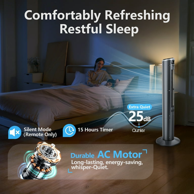 Qunler 40-Inch Tower Fan with Remote Control photo 6