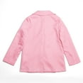 thumbnail image 6 of LYHaoo Girls Blazerss Jacket Long Sleeve Notched Collarss/Lapel Collarss With Inner Pocket Open Front Casual Kids Blazerss Suit Back To School Sizes 9-10 Years Pink, 6 of 6