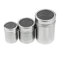 thumbnail image 5 of Mosey Stainless Steel Spice Sifter with Lid Fine Mesh Rotating Cover Seasoning Jar for Pepper Coffee Powder BBQ Spice Food Grade Salt Sugar Shaker Outdoor Camping & Kitchen Supplies, 5 of 8