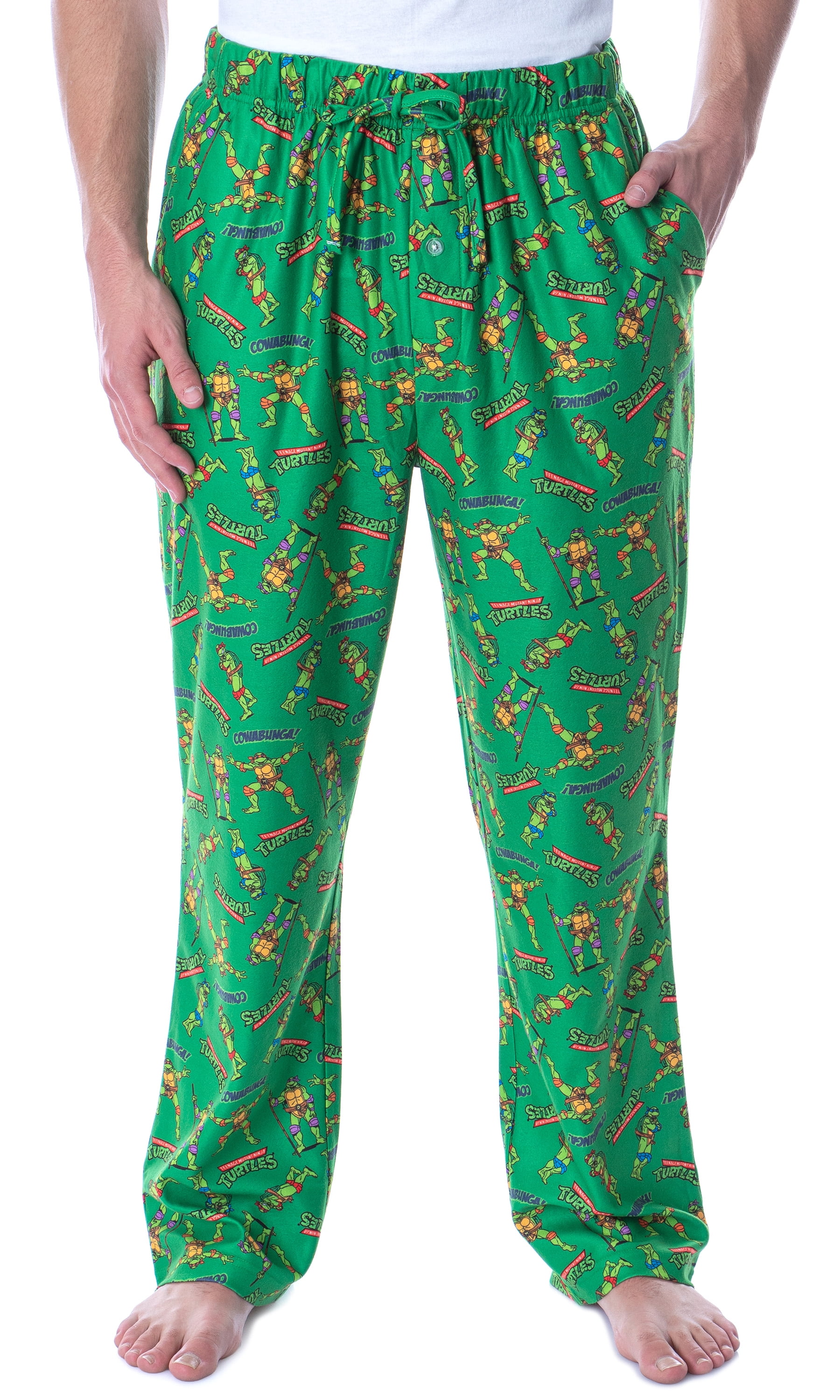 Teenage Mutant Ninja Turtles Mens Pyjamas Short Loungewear Retro OFFICIAL Gift 