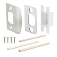 thumbnail image 3 of opvise Door Lock Strike Plate with Spacer Shim Wood Dowels Strips Stainless Steel Door Strikes Latch Restorer Kit Universal Security Striker 1pc, 3 of 7