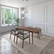 thumbnail image 3 of Juego de Comedor Extensible de Madera con 4 Sillas para 4 Personas, Mesa y Sillas para Comedor y Cocina, Midtown Concept Praga, Nogal y Gris Claro, 3 of 5