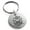 Silver, variant on Stainless Steel Pirate Skull Anchor & Sabers Engraved Small Medallion Circle Charm Keychain Keyring