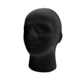 thumbnail image 3 of Male Mannequin Head Round Base Male Stand Model Lightweight Easy to Carry Foam Man'S Head Display Stand for Display Hairpieces Headset Bubble Package, 3 of 8