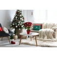thumbnail image 2 of Simply Daisy Mint Colored Noel Bird Christmas Soft Spun Polyester Decorative Throw Pillow, 18" x 18", 2 of 4