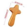 thumbnail image 5 of SDJMa Pocket Crosses, 4.2"x2.4" Small Wooden Cross, Hand Held Mini Cross Easter Religious Gift for Family Friends Christian, 5 of 9
