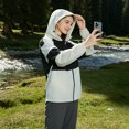 thumbnail image 6 of MERIDIANA Women's Lightweight Jacket - Packable Hooded Windbreaker with Sling Bag, 6 of 8