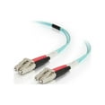 thumbnail image 3 of C2G 3m LC-LC 50/125 Duplex Multimode OM4 Fiber Cable - Aqua - 10ft - Patch cable - LC multi-mode (M) to LC multi-mode (M) - 3 m - 3 m - fiber optic - duplex - 50 / 125 micron - OM4 - aqua, 3 of 6