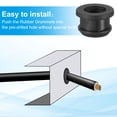 thumbnail image 4 of Ojetes de goma de 1/2 pulgada Uxcell, 12 piezas de ojetes de sombrero para tapones de agujeros de cableado, negro, 4 of 5