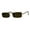 Gold (Brown), variant on Perfect Rectangular Sunglasses Unisex Fashion Metal Frame UV400 Gold, Black