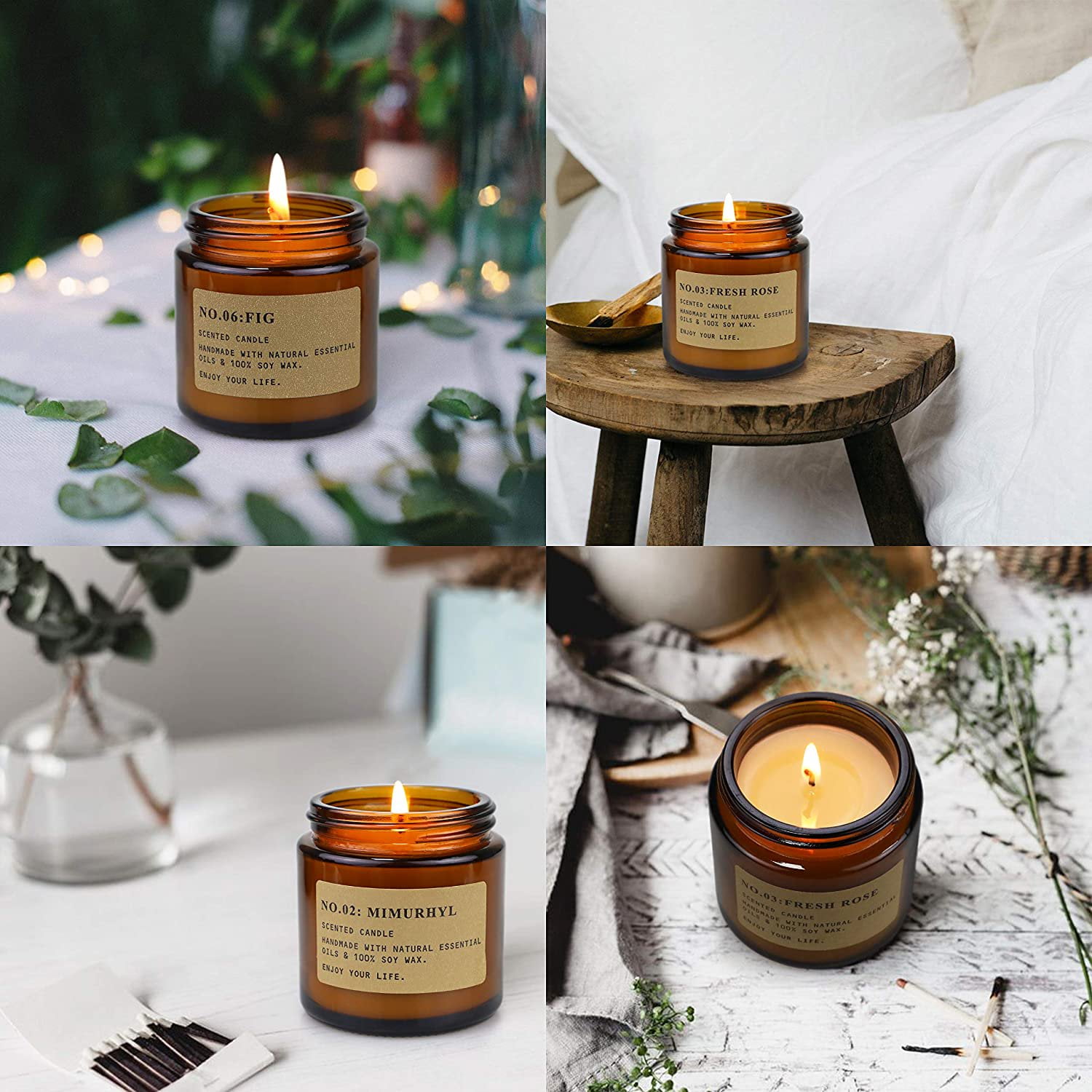 Soy Wax Jar Candles – Christmas/Holiday Scents - Asha + Miel Body Care