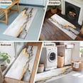 thumbnail image 5 of 2'x6' Rug Runners for Hallways Kitchen, Marble Black Grey Non Slip Entryway Beside Floor Carpet Runner, Modern Abstract Art Ink Painted Washable Laundry Room Bedroom Throw Rugs Mat for Family Pet, 5 of 8