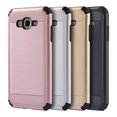 thumbnail image 2 of DreamWireless Dual Layer Hybrid Hard Plastic/Soft TPU Rubber Case Cover For Samsung Galaxy J7 (2015), Black, 2 of 4
