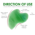 thumbnail image 2 of Premium Jade Gua Sha Face Massager & Scraping Tool, Ergonomic Natural Stone Facial Roller for Jawline, Neck & Eye Contour, Soothing Skincare Ritual & Lymphatic Drainage, Cooling Beauty Gift for Women, 2 of 2