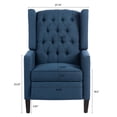 thumbnail image 6 of 27.16" Wide Fabric Wing Chair - Solid Wood Frame - Family Gathering Area - Comfort for Long - Term Sitting, 6 of 6