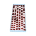 thumbnail image 3 of Kit de bricolaje de teclado mecánico Bling Bling 84 teclas inalámbrico 2,4 G Bluetooth 3.0 5.0 RGB azul, 3 of 12