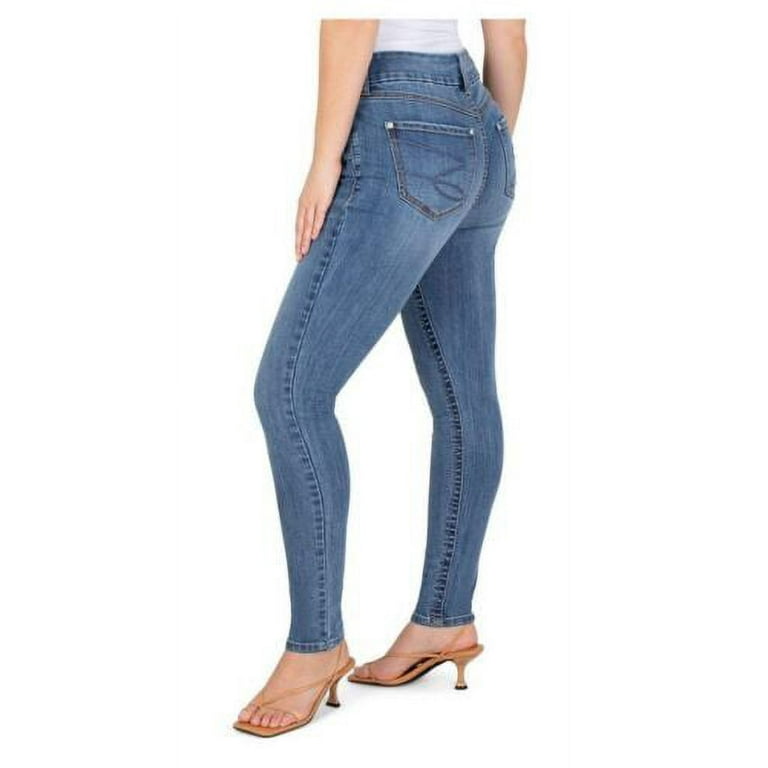 Seven7 Women's Tummyless High Rise Slimming Control Panel Skinny Jeans  (Avalon, 6) 