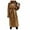 Khaki, variant on Efsteb Womens Trench Coat Double-Sided Nylon Coat British Style High-End Temperament Jacket with Belt Khaki S