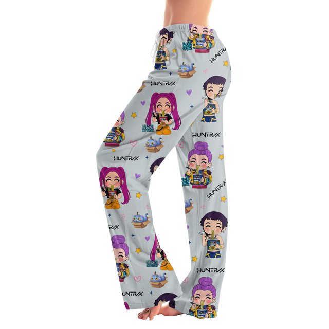 De*mon Hun%ters Pajama Pants for Women Comfy Stretch Lounge Pants, POP Women’s Soft Casual Pjs Sleep Bottoms L
