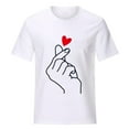 thumbnail image 5 of ALLLIST Crew Neck Womens Tops Summer Short Sleeve White Graphic T-Shirts Summer Blouses, 5 of 8