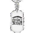 thumbnail image 5 of Possible With Jesus Mark 9:23 Stainless Steel or 18k Gold Premium Swivel Dog Tag Keychain, 5 of 10