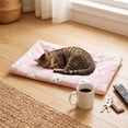 thumbnail image 6 of Thick Warm Pet Sleeping Mat for Dogs and Cats, All Season Polyester Bed Pad, White or Blue, Supportive Cushion for Crates, Sofas, Carriers and Home Comfort, 6 of 6
