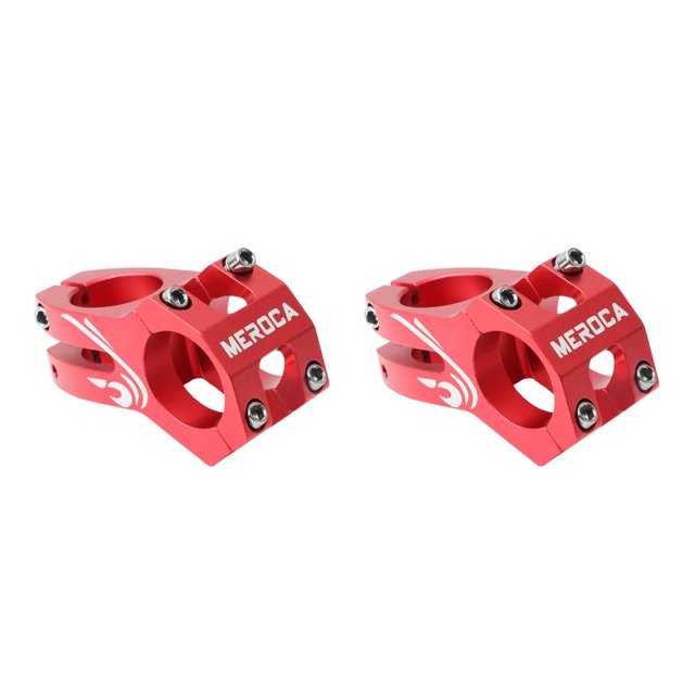 Soidarity Vástago corto de repuesto para bicicleta, componente modificado, vástago hueco para manillar de bicicleta, accesorios para marco de bicicleta, Rojo 2piezas Soidarity CBP497093
