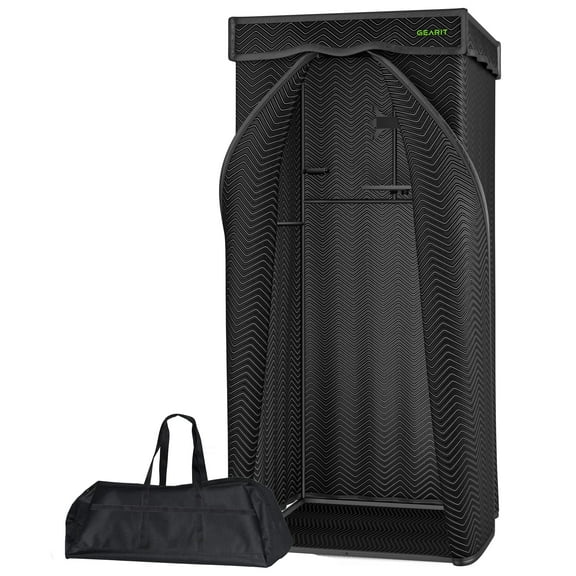 GearIT Portable Vocal Recording Booth with Carry Bag, Utility Tray, Mobile Tablet Mount, and Mic Mount/Headphone Hook; Sound Isolation Room for Home Studio
